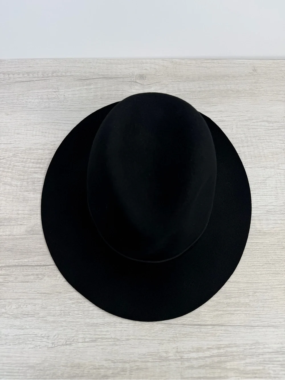Rag & Bone Floppy Brim Wool Fedora Hat – Black